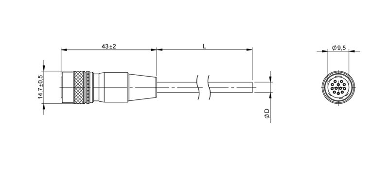 Разъем с кабелем Balluff BCC Z032-0000-10-148-VS0CT4-200