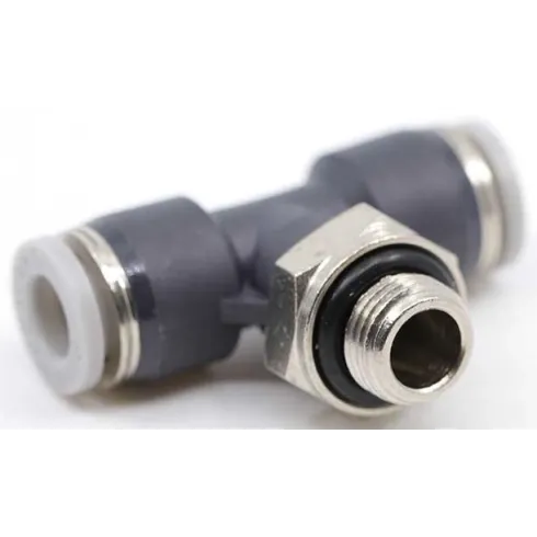 Тройник цанговый T-образный с резьбой Pemaks PRTO-3/8-6