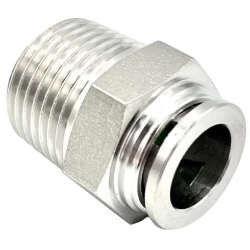 Штуцер цанговый переходной E.MC SPC-06-02G из нержавеющей стали