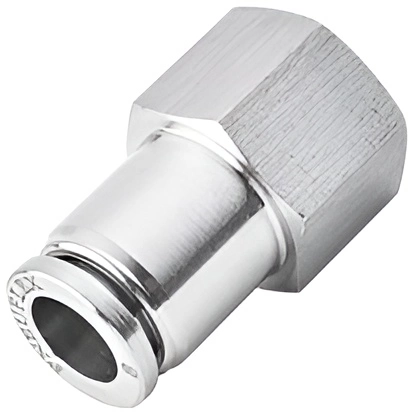 Штуцер цанговый переходной E.MC SPCF-10-02P из нержавеющей стали