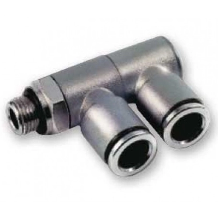 Тройник цанговый с резьбой E.MC EMF-06-01P