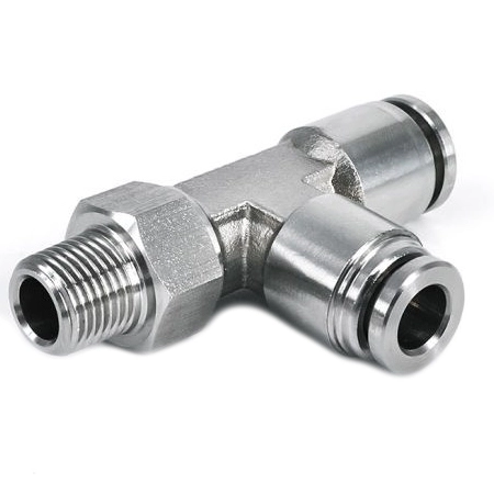 Тройник цанговый с резьбой переходной E.MC EMP-06-03P