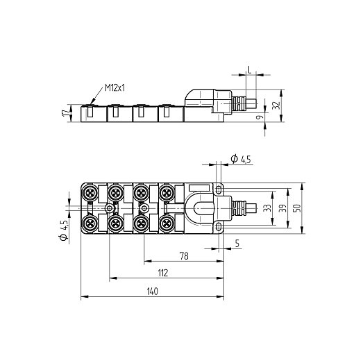 Распределительная коробка для датчиков Wenglor ZAA02R502