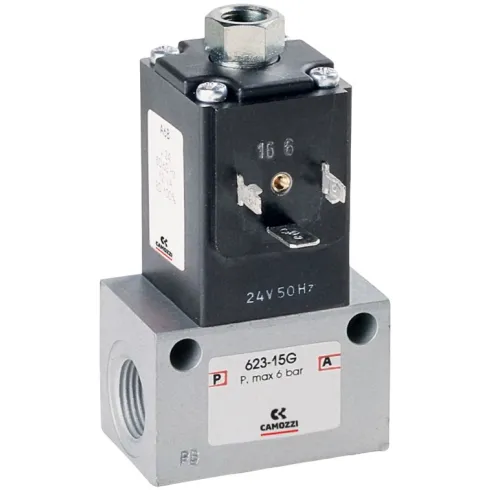 Распределитель с электромагнитным управлением Camozzi 623-15E-A63-LT