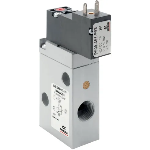 Распределитель с электромагнитным управлением Camozzi 820C3405-G731Y-NPE-3A-C023