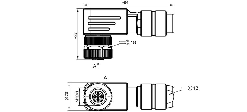 Разъем Balluff BCC M484-0000-1D-000-51X475-000