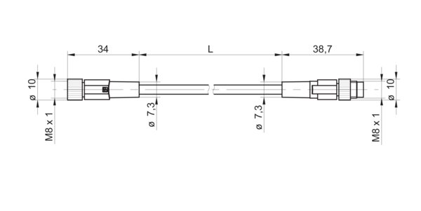 Соединительный кабель Baumer ESG 32A/KSG35AH0100