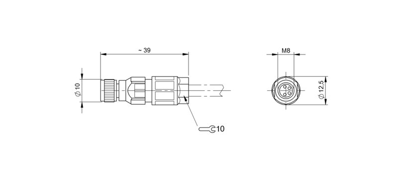 Разъем Balluff BCC M334-0000-10-000-13X425-000