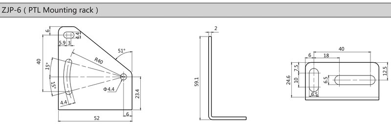 Монтажный кронштейн LANBAO ZJP-6