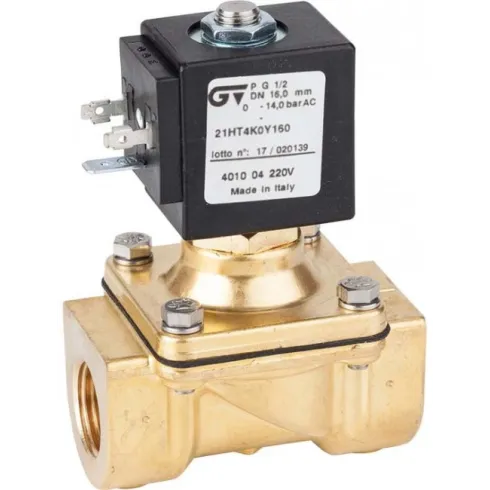 Соленоидный клапан комбинированного действия GENEBRE 4010-06-С12V NC Ру14 Ду25 (PN14 DN25 )