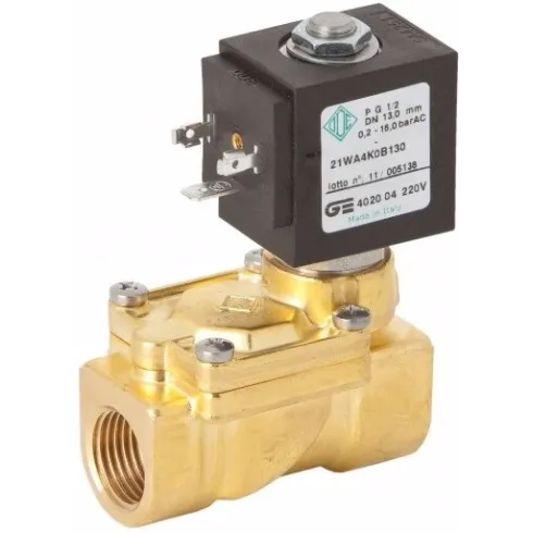 Соленоидный клапан непрямого действия GENEBRE 4021-05-С12V NO Ру16 Ду19 (PN16 DN19 )