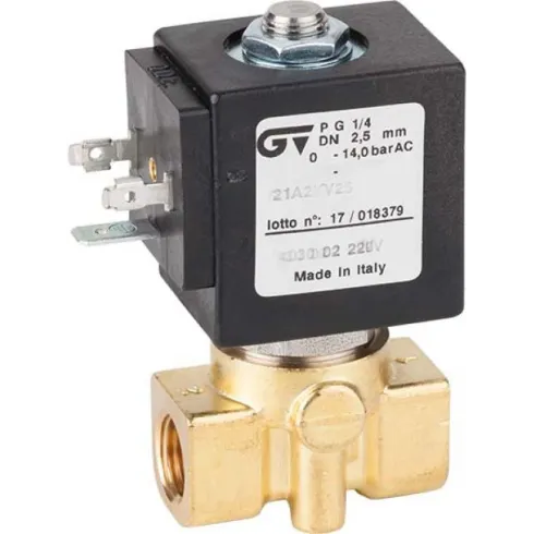 Соленоидный клапан прямого действия GENEBRE 4220-03-С24V NC Ру40 Ду4,5 (PN40 DN4,5 )