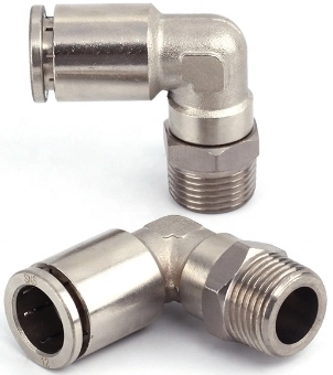 Штуцер цанговый угловой SNS JPL-6-M5