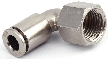 Штуцер цанговый угловой SNS JPLF-4-01