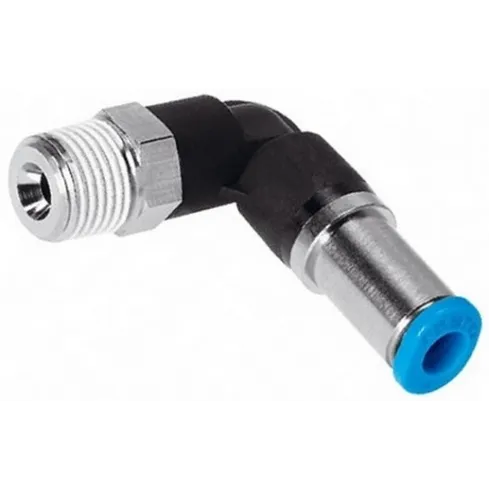 Штуцер цанговый угловой с обратным клапаном SNS KCL-10-02