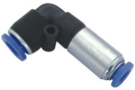 Штуцер цанговый угловой с обратным клапаном SNS KCV-10
