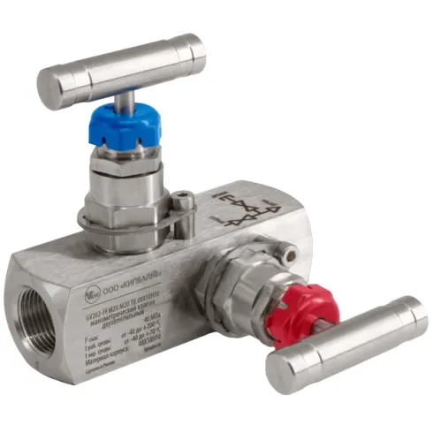 Клапан для датчиков давления KIPVALVE GV200-MF-M20xM20-TV