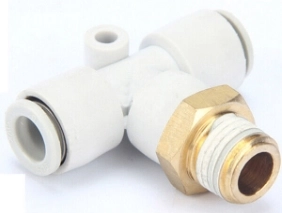 Тройник цанговый с резьбой SNS KQ2B-10-04