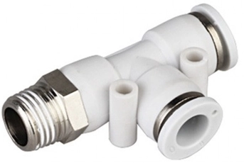 Тройник цанговый с резьбой SNS KQ2D-4-M5