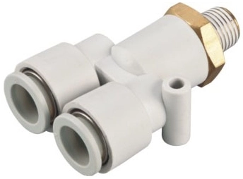 Тройник цанговый SNS KQ2X-10-01