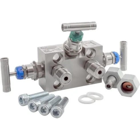 Трехвентильный клапанный блок KIPVALVE MV300-FМ-М14-TB-10Х17Н13М2Т