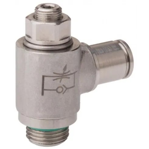 Дроссель с обратным клапаном Metalwork MRF O X C 6 1/4 Сталь AISI 316L