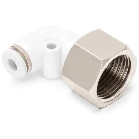 Штуцер цанговый угловой с внутренней резьбой Naval Pneumatics QSLF-3/8-4