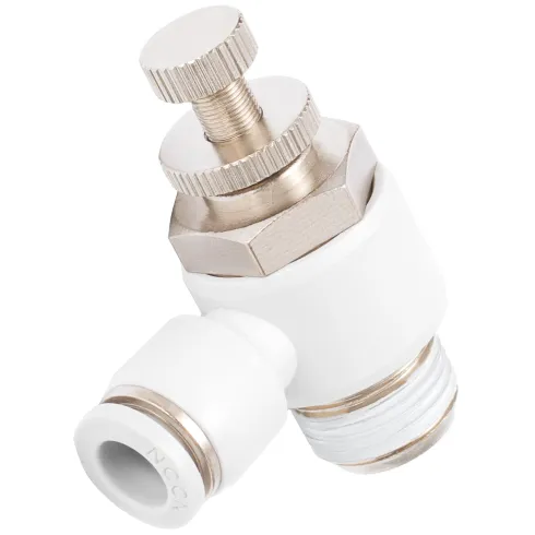 Дроссель с обратным клапаном Naval Pneumatics GRLA-G3/8-QS-6-RS-B