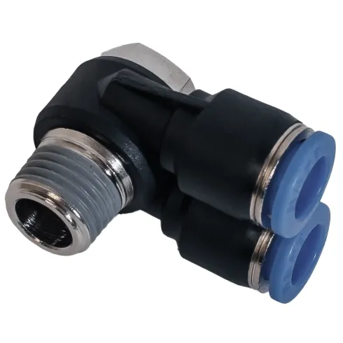 Тройник цанговый с резьбой угловой NBPT PA-10-2