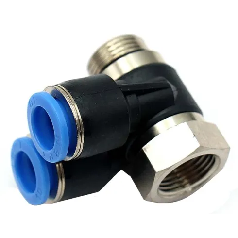 Тройник цанговый с резьбой угловой NBPT PAF-12-3