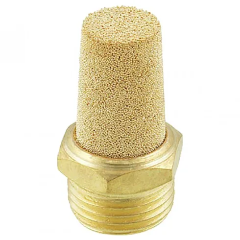 Глушитель латунный резьбовой пневматический E.MC А-08 1/2