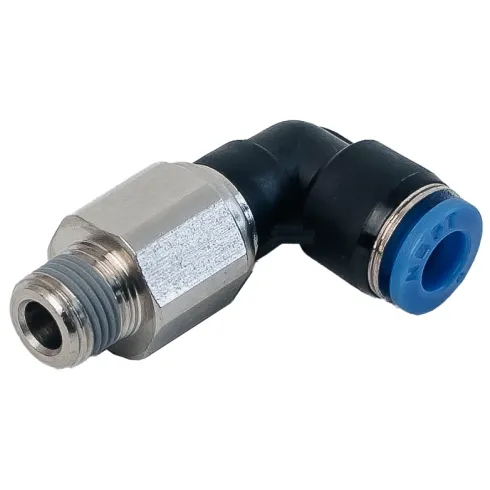 Штуцер цанговый угловой, поворотный NBPT RL04-01