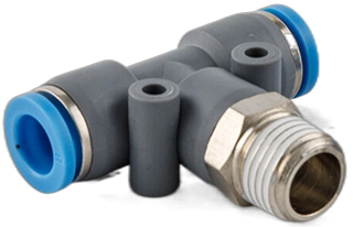 Тройник цанговый с резьбой SENYA GPB-04-M6