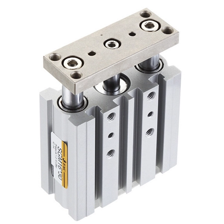 Компактный двухштоковый пневмоцилиндр E.MC SG-D-10-25-S