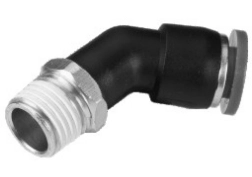 Штуцер цанговый угловой SNS SPL-4-M5(45°)