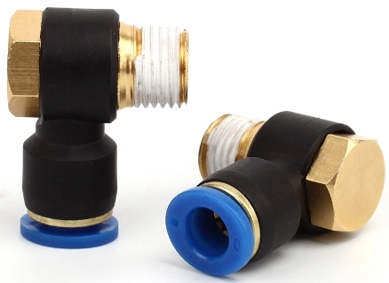 Штуцер цанговый угловой SNS SPH-10-04