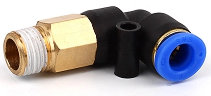 Штуцер цанговый угловой удлиненный SNS SPLL-6-02