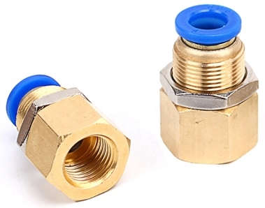 Штуцер цанговый для панельного монтажа SNS SPMF-8-03