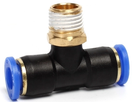 Тройник цанговый с резьбой SNS SPB-6-04