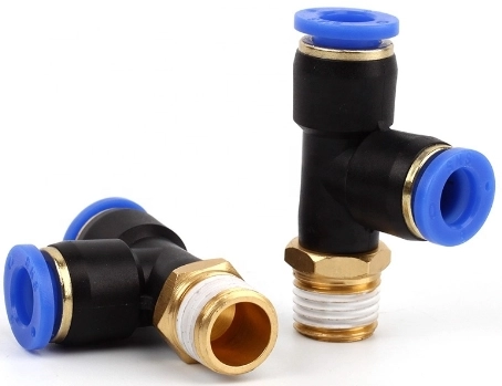 Тройник цанговый с резьбой SNS SPD-4-02