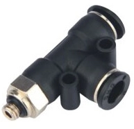 Тройник цанговый с резьбой SNS SPD-10-G02