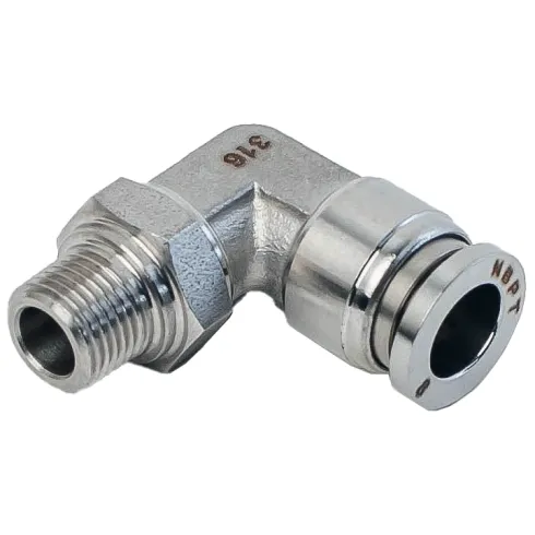 Штуцер цанговый угловой NBPT NBSSL-04-M5