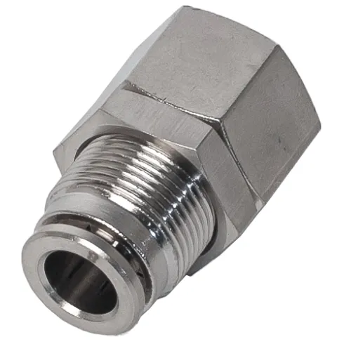 Штуцер цанговый для панельного монтажа NBPT SSMF-08-04