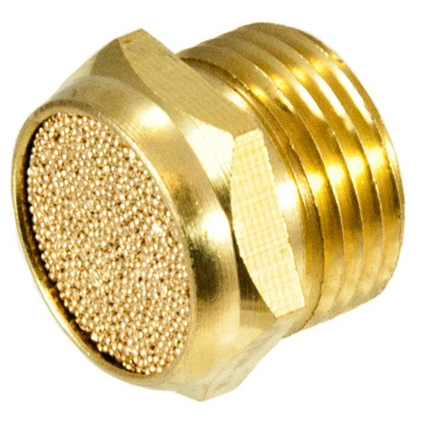 Глушитель латунный резьбовой пневматический E.MC V-M5