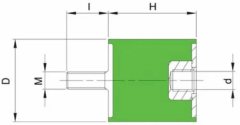 Виброизолятор MFSG40X30 M8X23 MFSG40300823P ISB