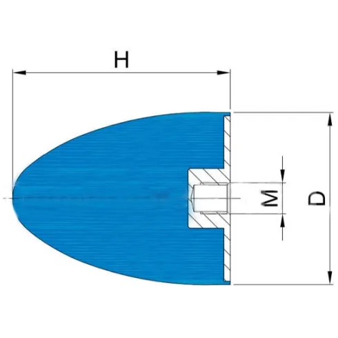 Виброизолятор PFP45X30 M8 PFP453008 ISB