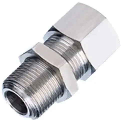 Штуцер с наружной и внутренней резьбой для панельного монтажа XCPC XPMFM-G01