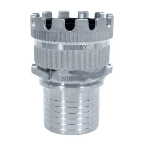 Соединение TankWagen, комплект (муфта MK б/рукоятки + штуцер под рукав), нерж. сталь, TLMKS80SS TITAN LOCK