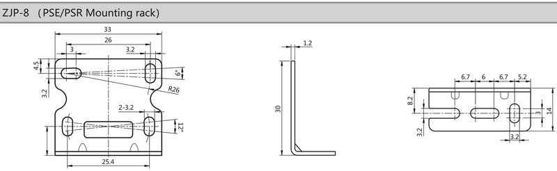 Монтажный кронштейн LANBAO ZJP-8